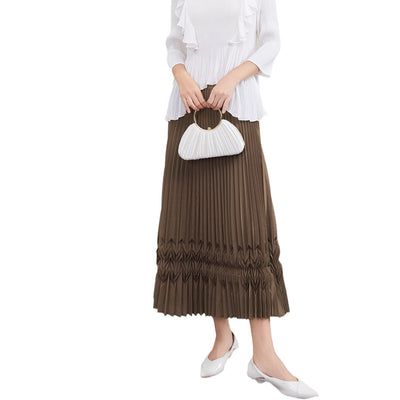 Design Sense Niche Three-dimensional Pleated Skirt