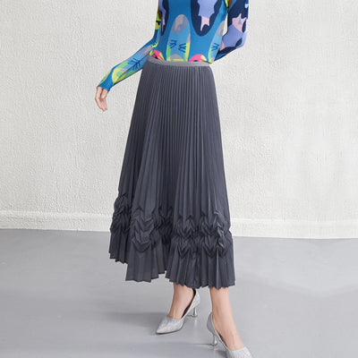 Design Sense Niche Three-dimensional Pleated Skirt