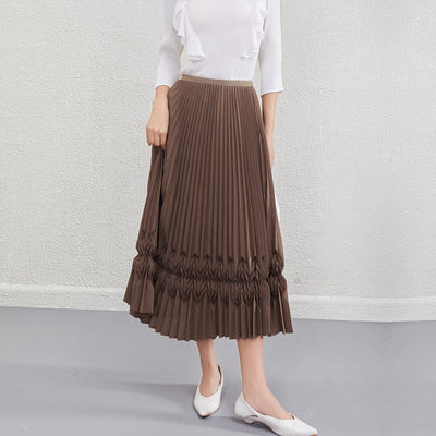 Design Sense Niche Three-dimensional Pleated Skirt