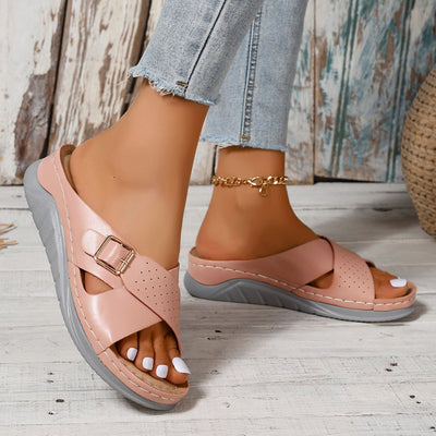 Cross Strap Beach Sandals For Women Foreign Trade Plus-size