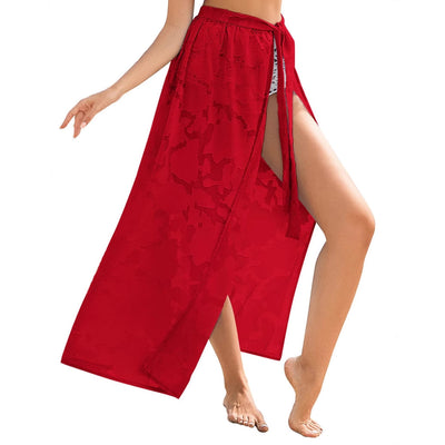 Sarong Transparent Floral Swimsuit Overskirt