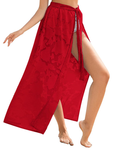 Sarong Transparent Floral Swimsuit Overskirt