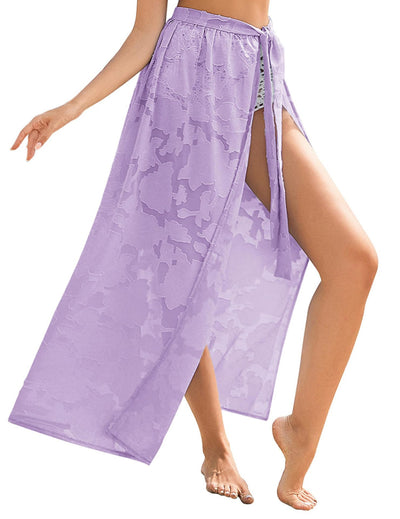 Sarong Transparent Floral Swimsuit Overskirt