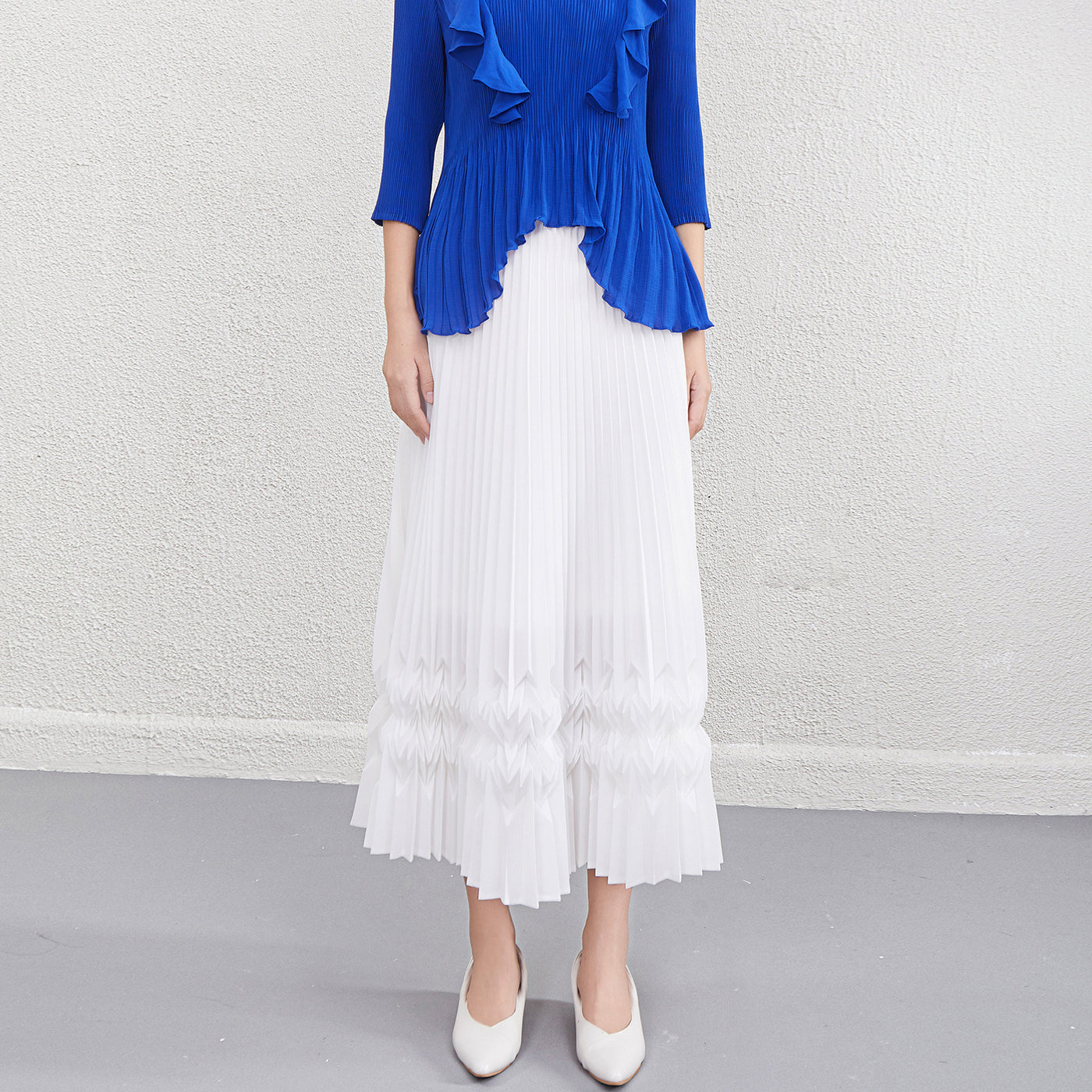 Design Sense Niche Three-dimensional Pleated Skirt